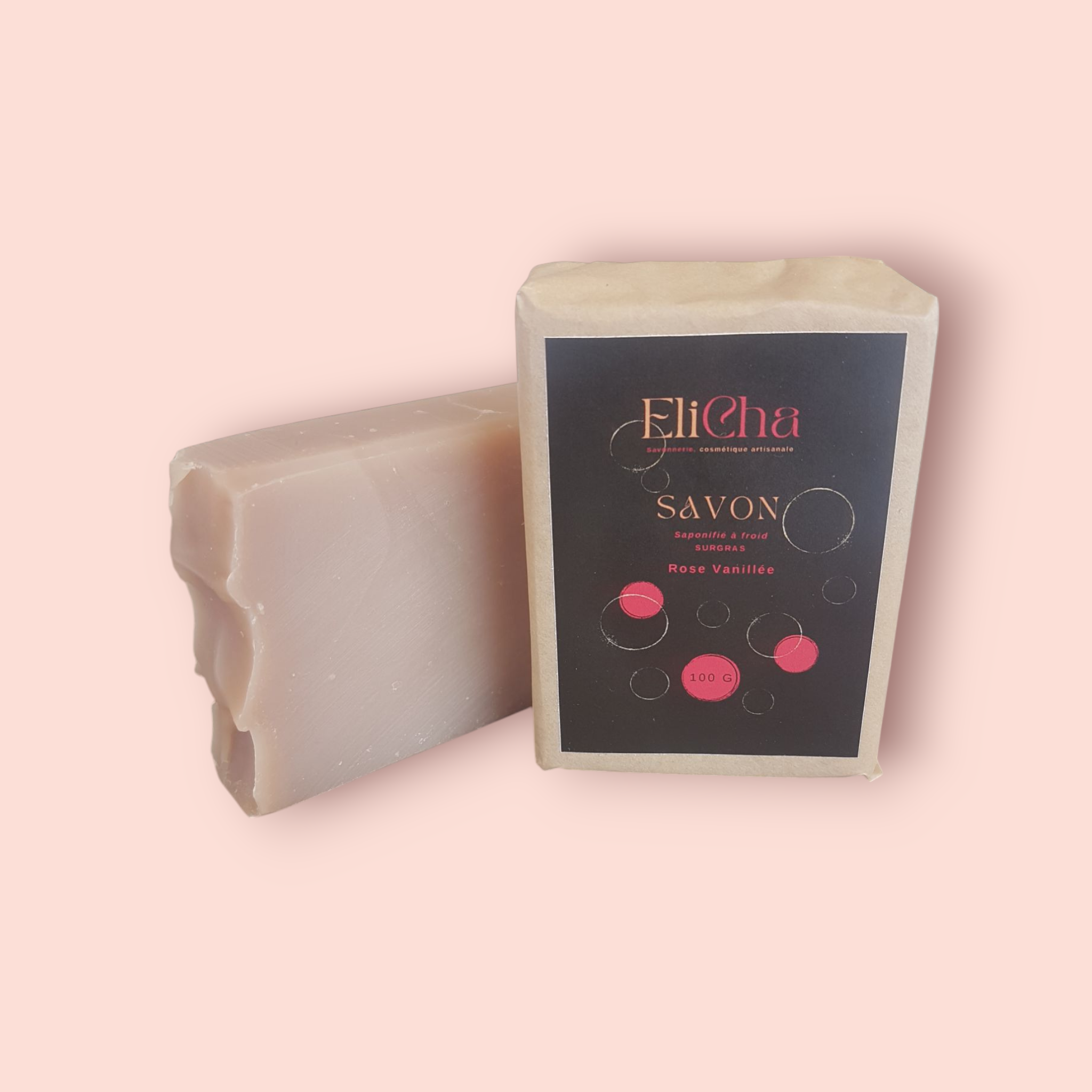 Savon rose vanillée - 100g
